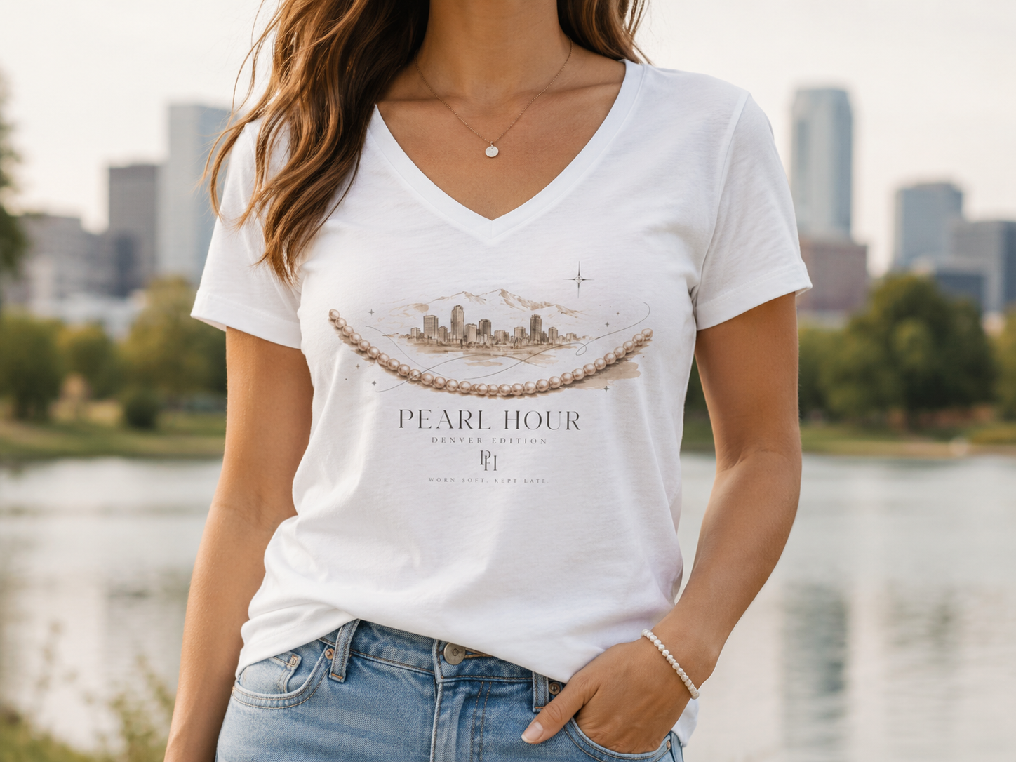 Pearl Hour — Denver Edition V-Neck Tee