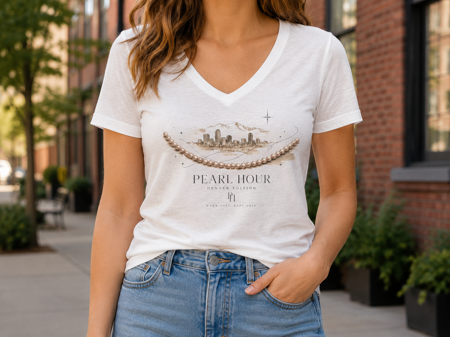 Pearl Hour — Denver Edition V-Neck Tee
