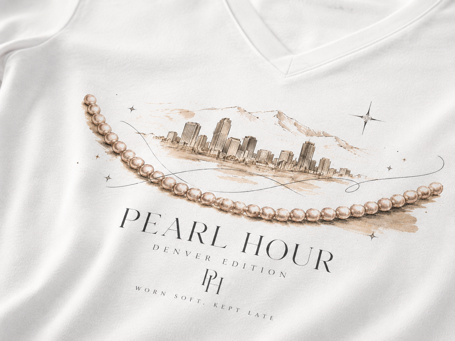 Pearl Hour — Denver Edition V-Neck Tee