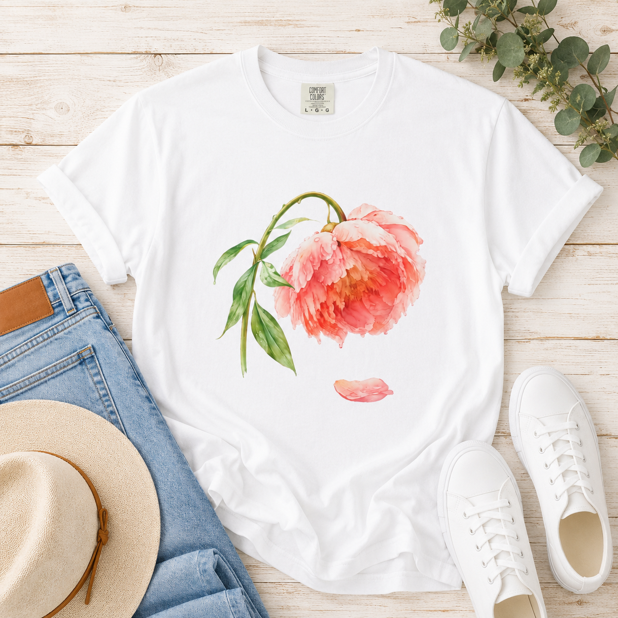 The Weight of It - Peony After Rain Tee