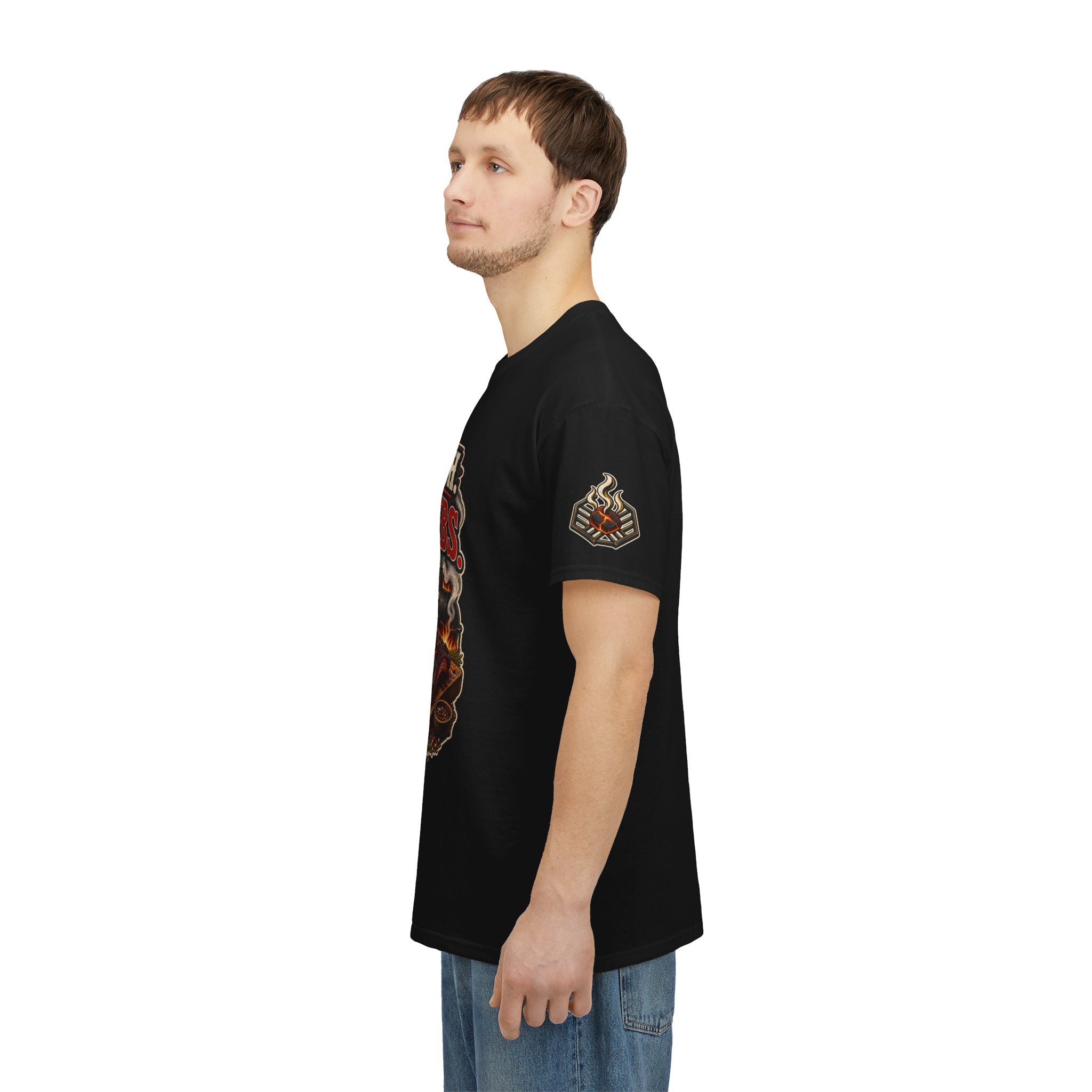No Rush. Just Ribs. BBQ T-Shirt — Heavy Cotton