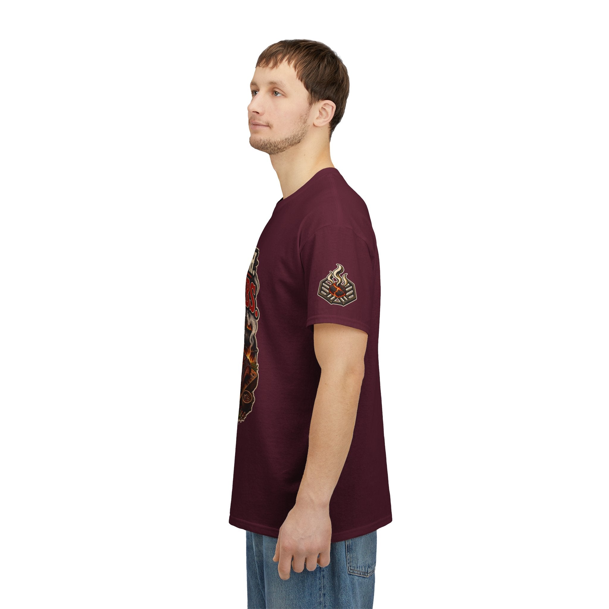 No Rush. Just Ribs. BBQ T-Shirt — Heavy Cotton