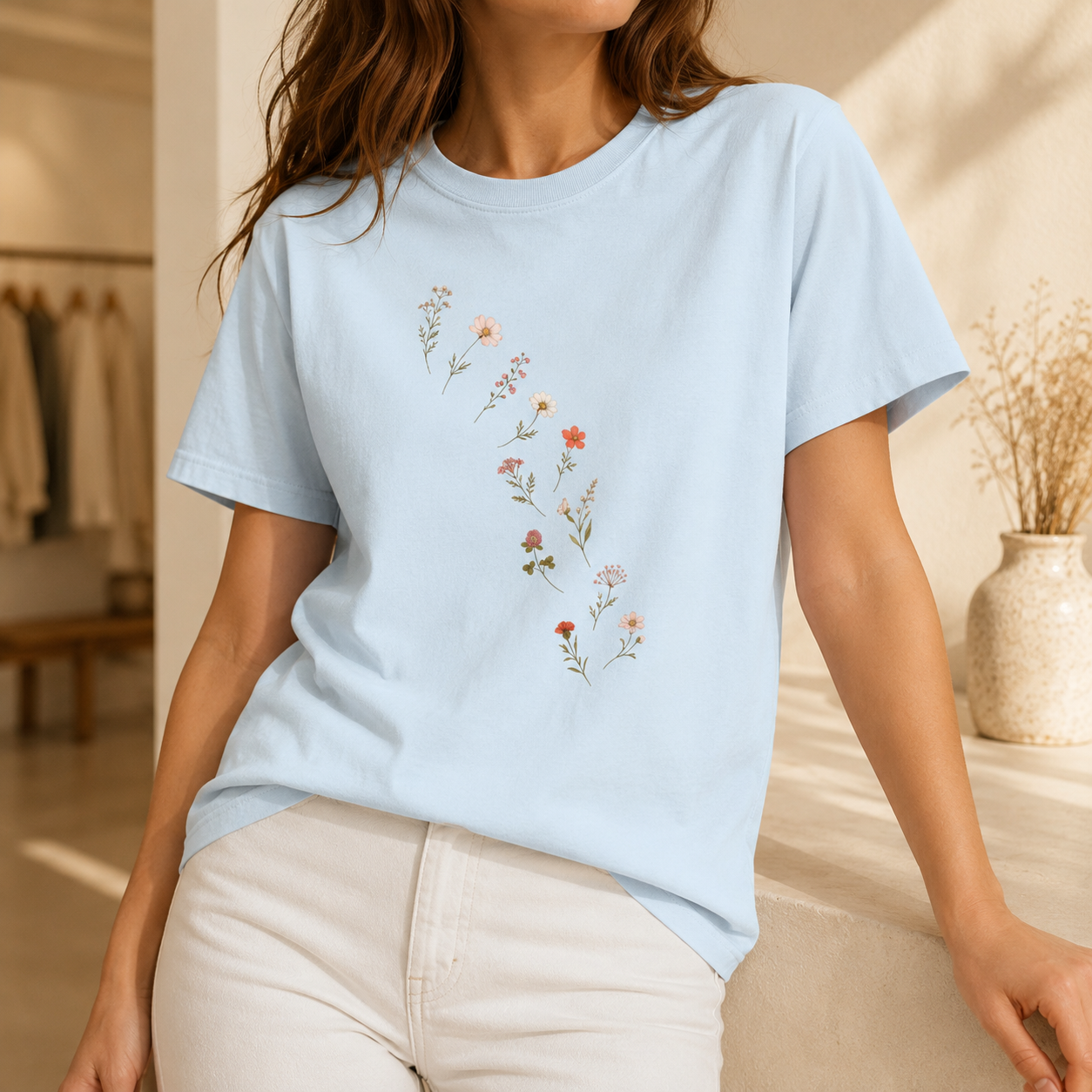 Placed by the Wind — Premium Wildflower Tee