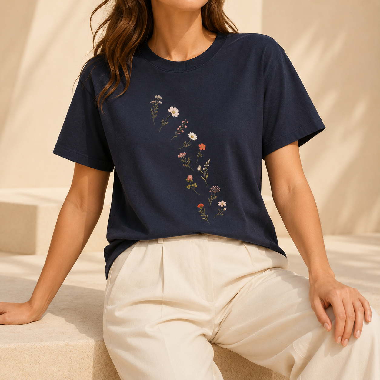 Placed by the Wind — Premium Wildflower Tee