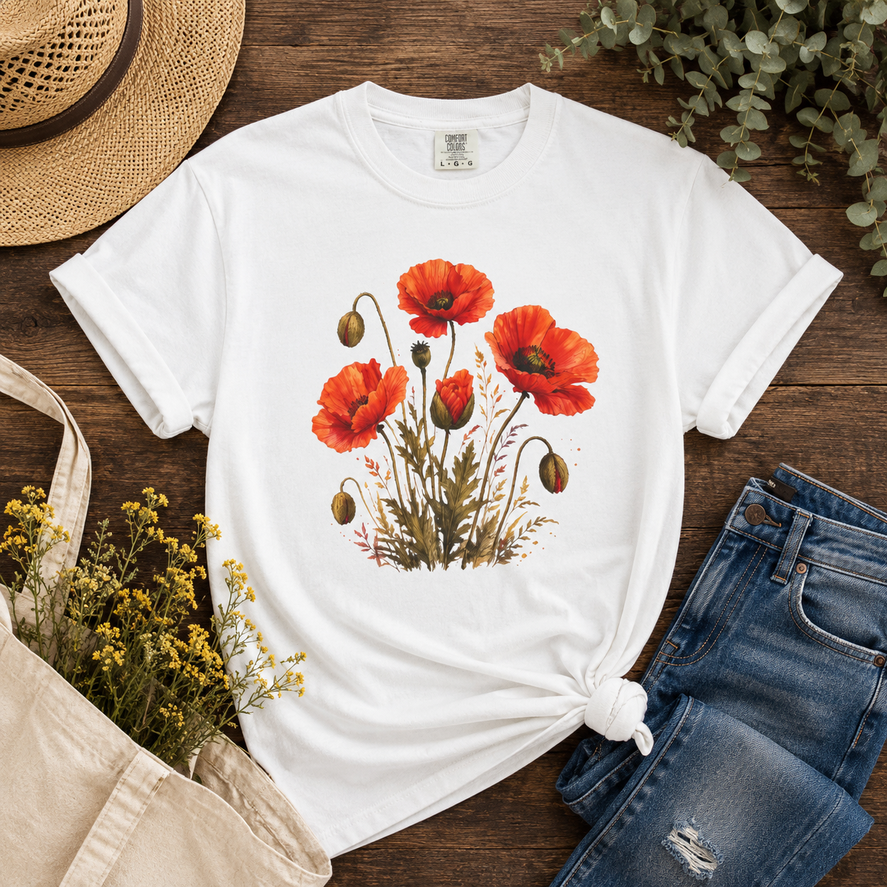 Poppies at Dusk Tee