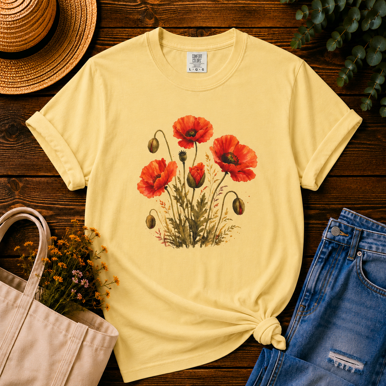 Poppies at Dusk Tee