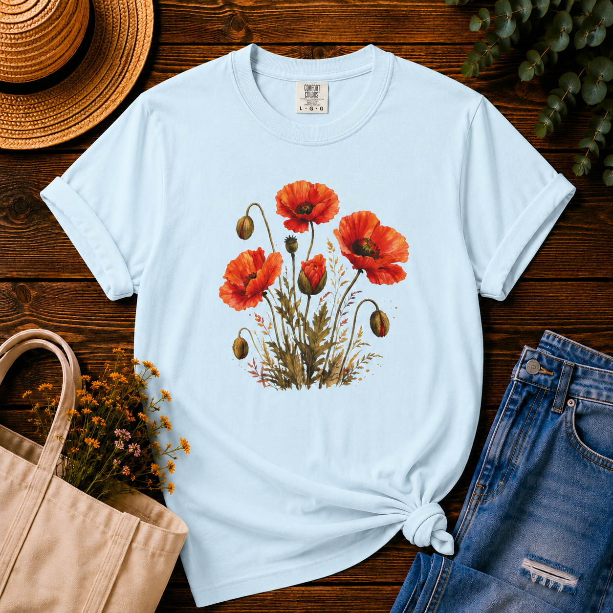 Poppies at Dusk Tee