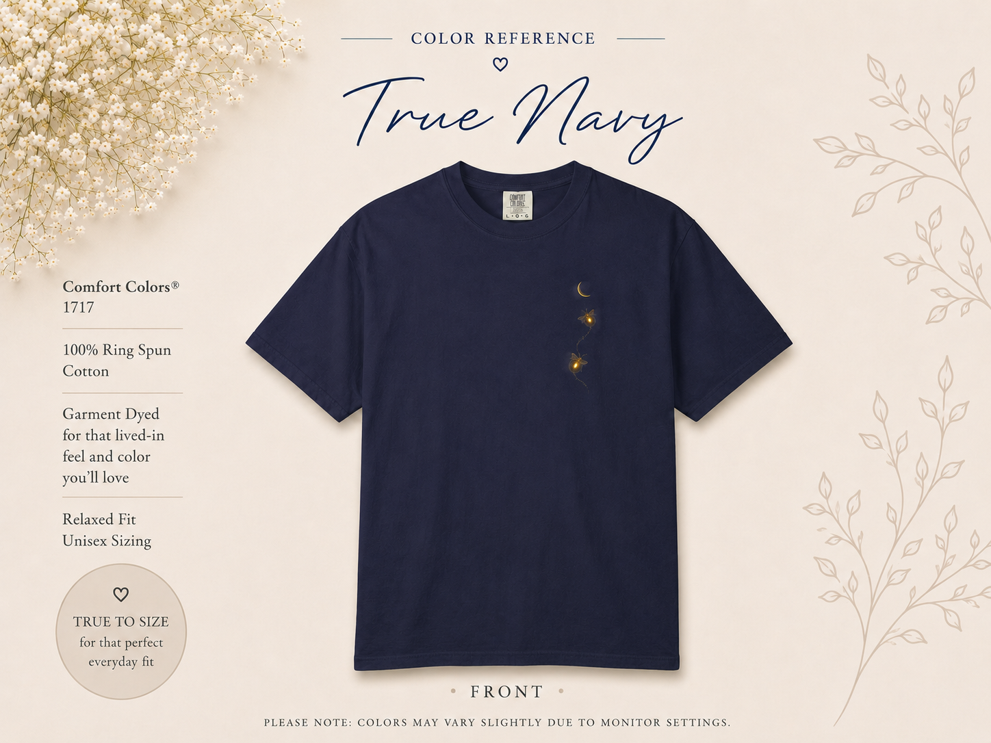 The Midnight Firefly Front & Back – Tee