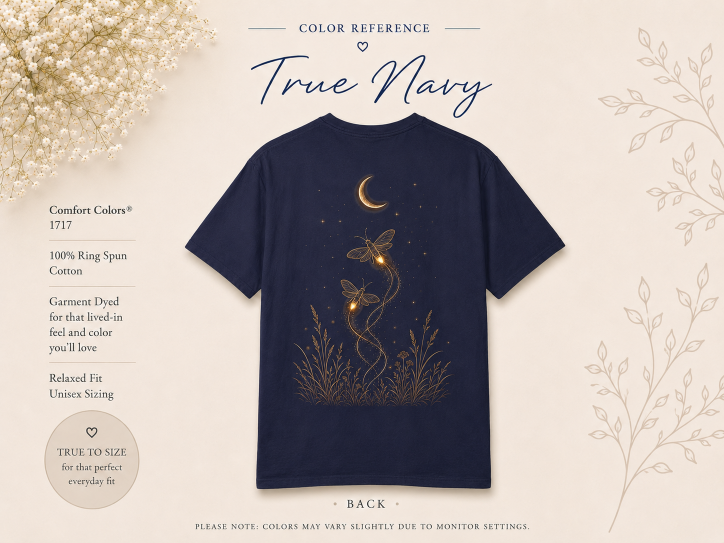 The Midnight Firefly Front & Back – Tee