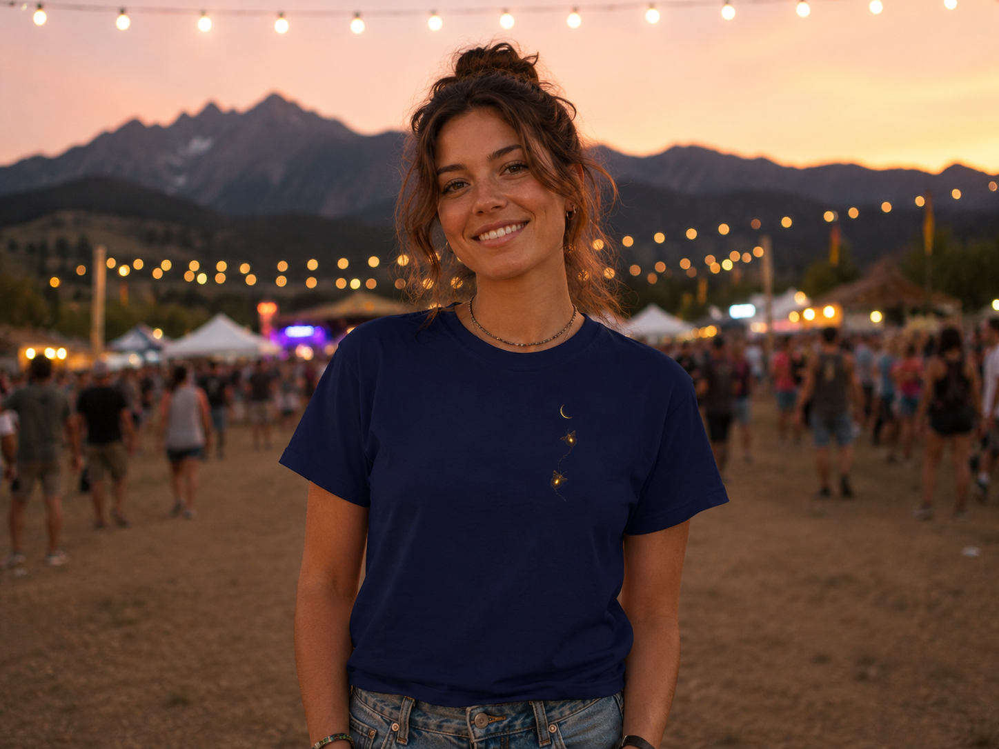 The Midnight Firefly Front & Back – Tee