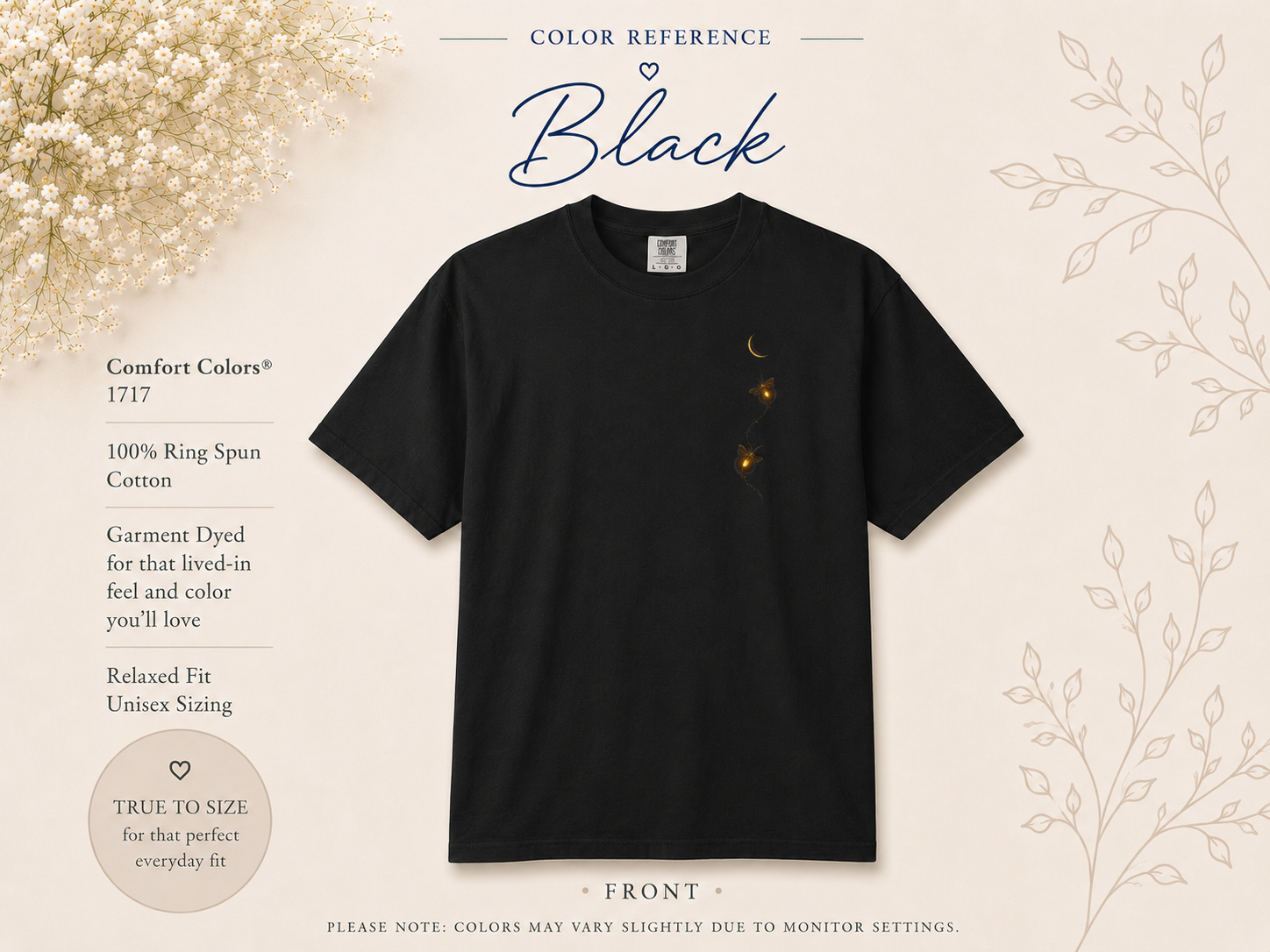 The Midnight Firefly Front & Back – Tee