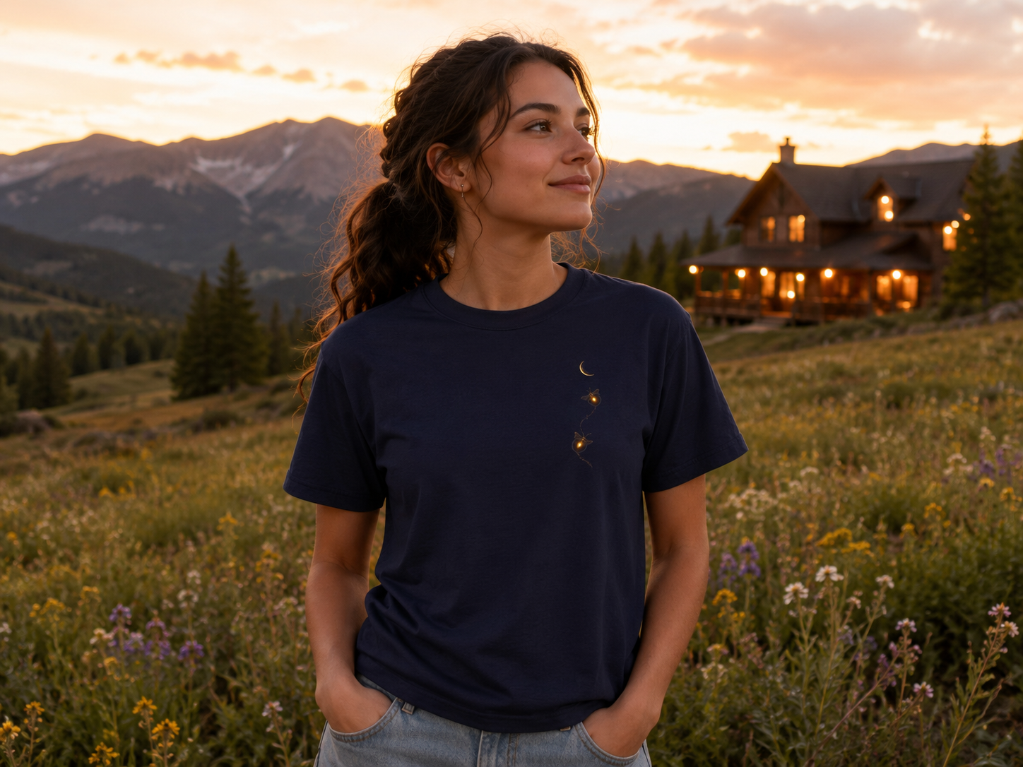 The Midnight Firefly Front & Back – Tee