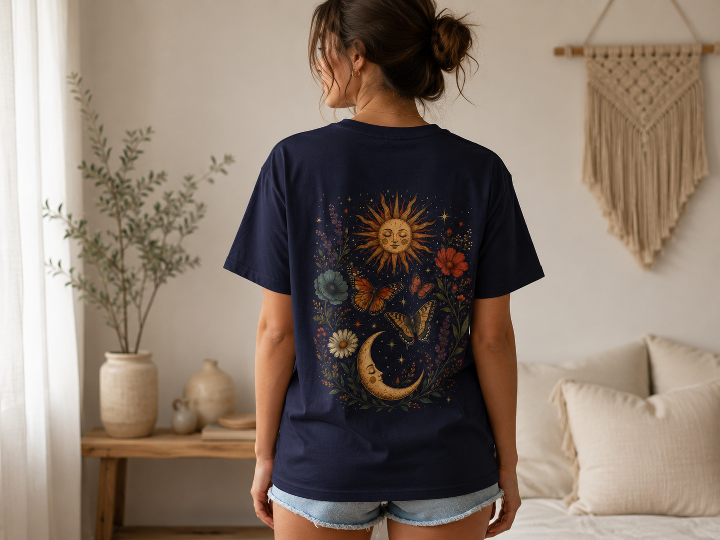 Celestial Sun & Moon — Wildflower Botanical Tee