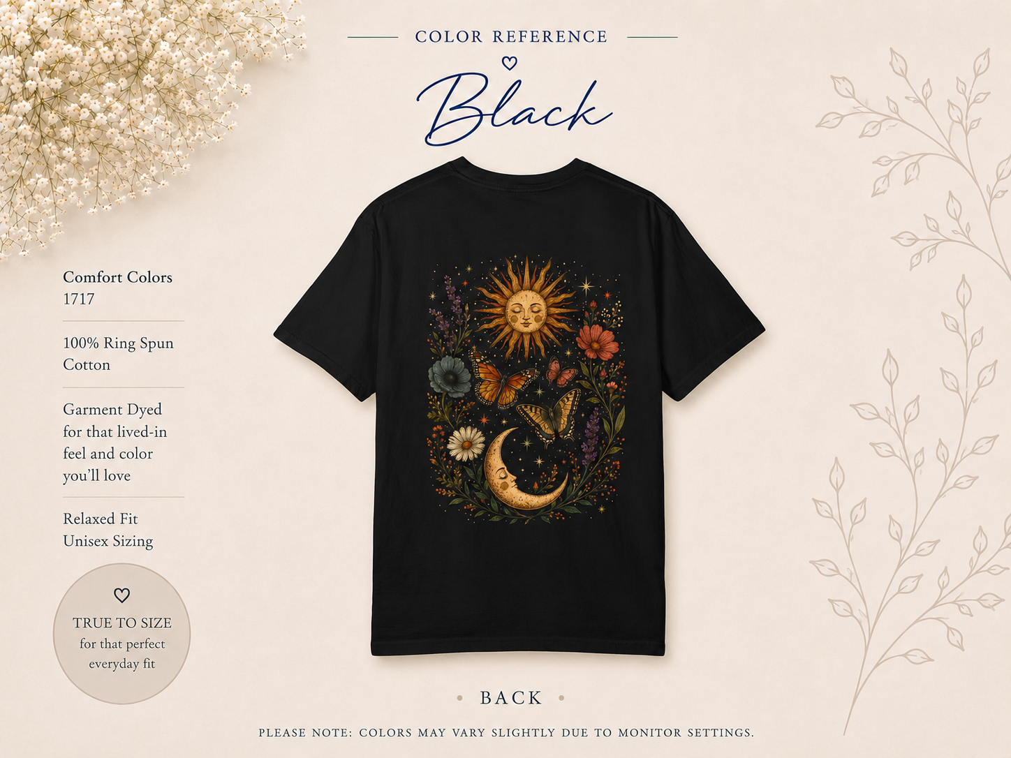 Celestial Sun & Moon — Wildflower Botanical Tee