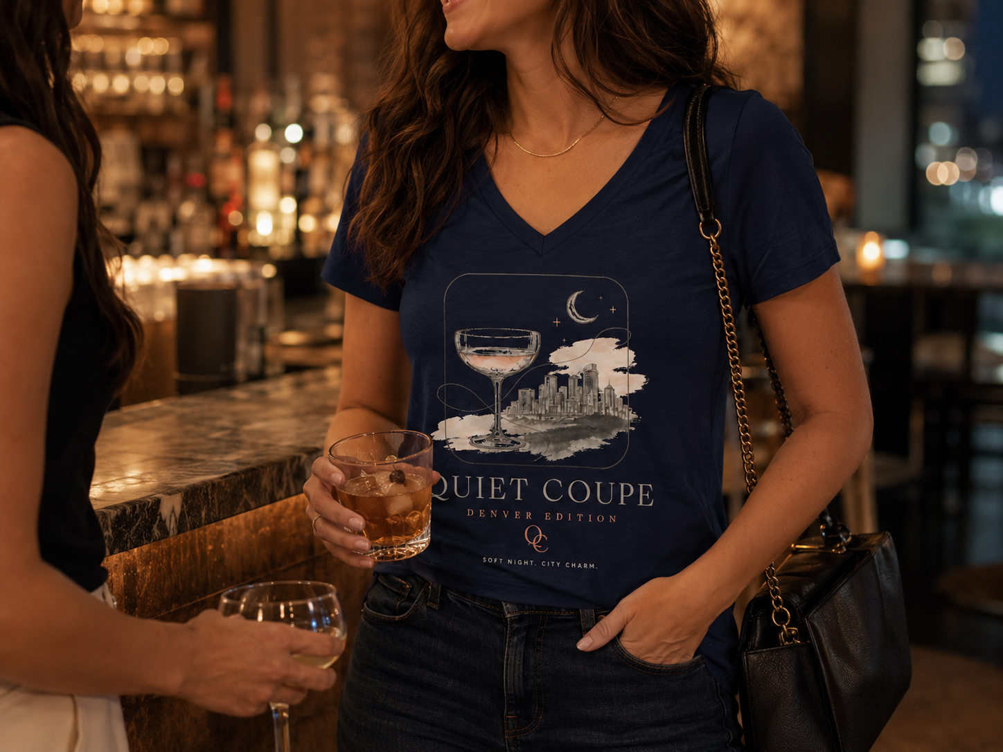 Quiet Coupe — Denver Edition V-Neck Tee