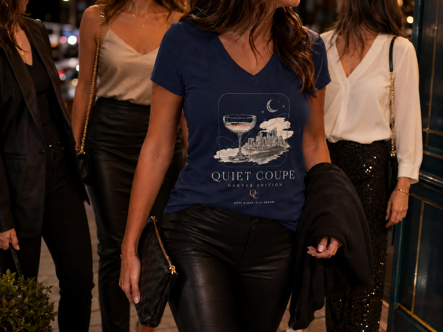 Quiet Coupe — Denver Edition V-Neck Tee