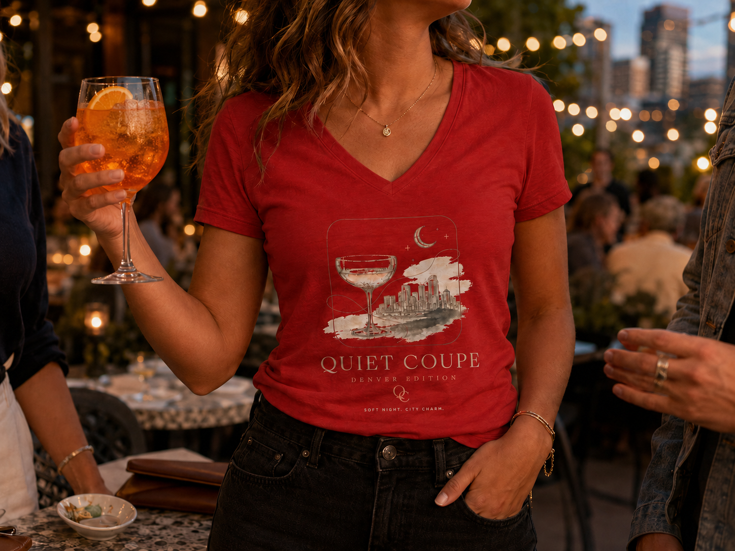 Quiet Coupe — Denver Edition V-Neck Tee