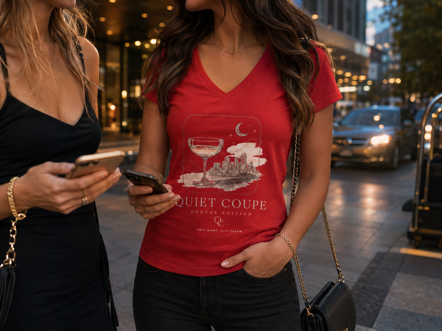 Quiet Coupe — Denver Edition V-Neck Tee
