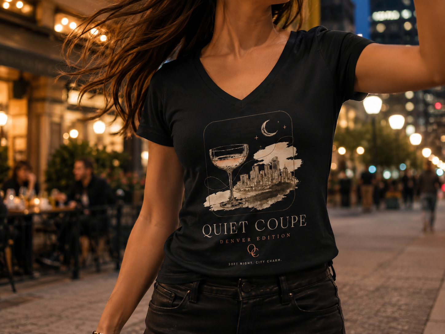 Quiet Coupe — Denver Edition V-Neck Tee