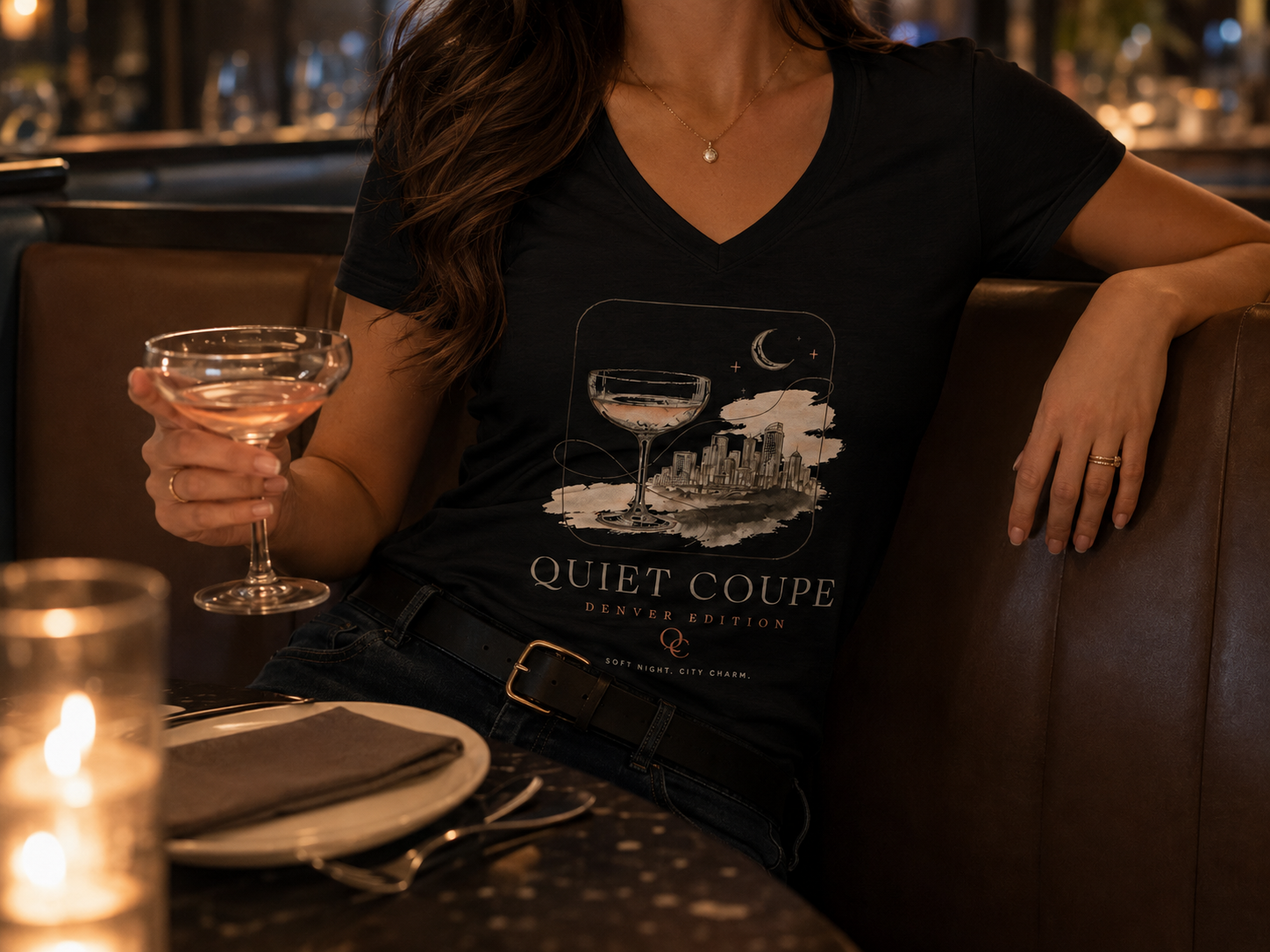 Quiet Coupe — Denver Edition V-Neck Tee