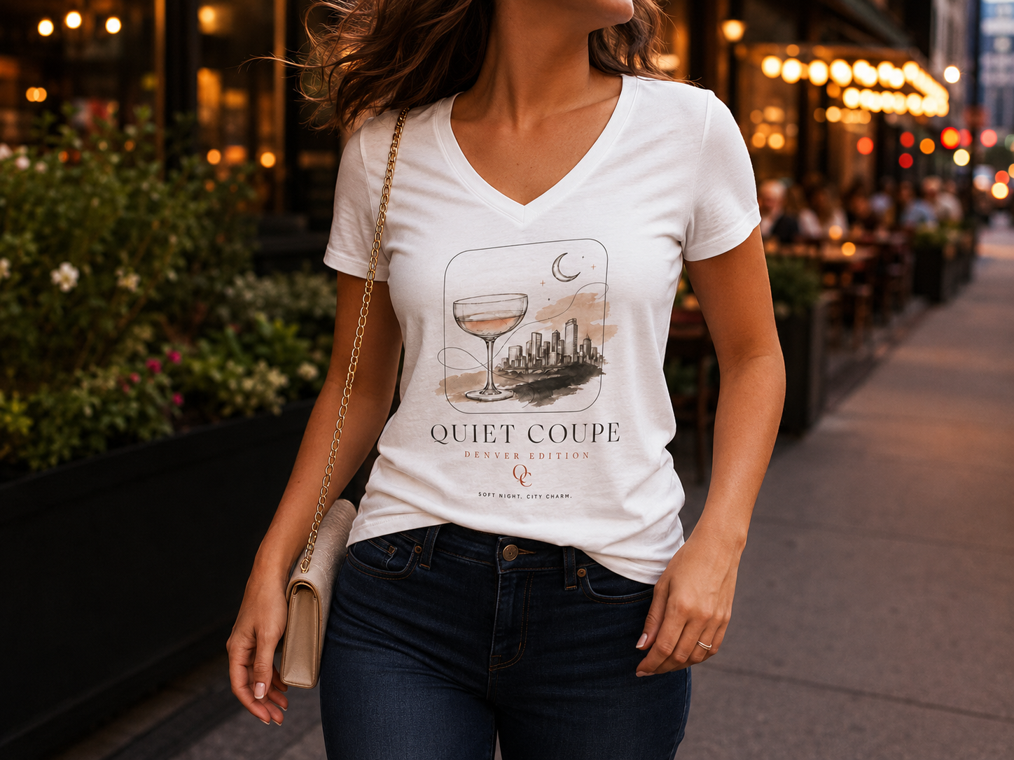 Quiet Coupe — Denver Edition V-Neck Tee
