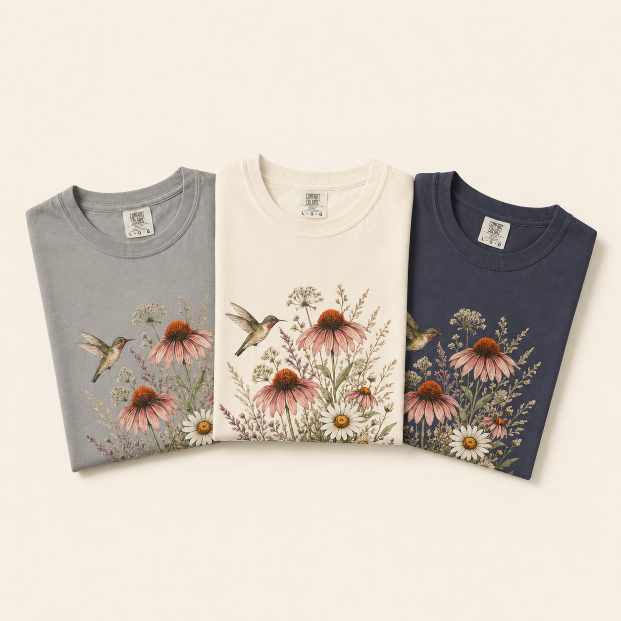 Hummingbird & Wildflowers Tee
