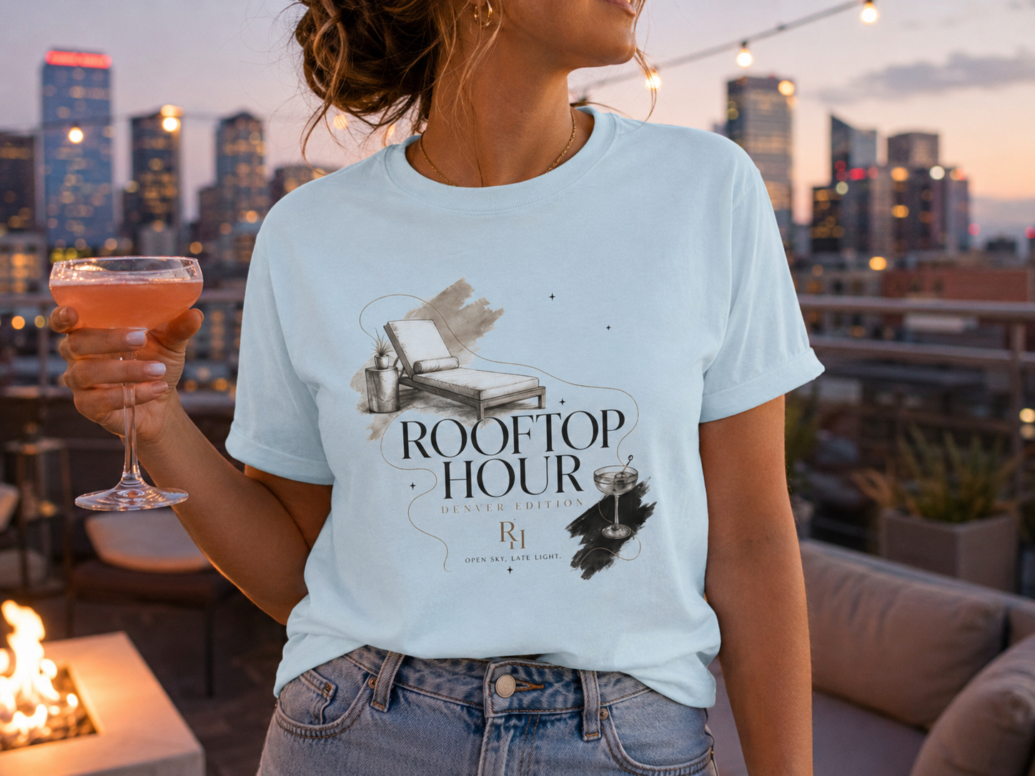 Rooftop Hour — Denver Edition Tee