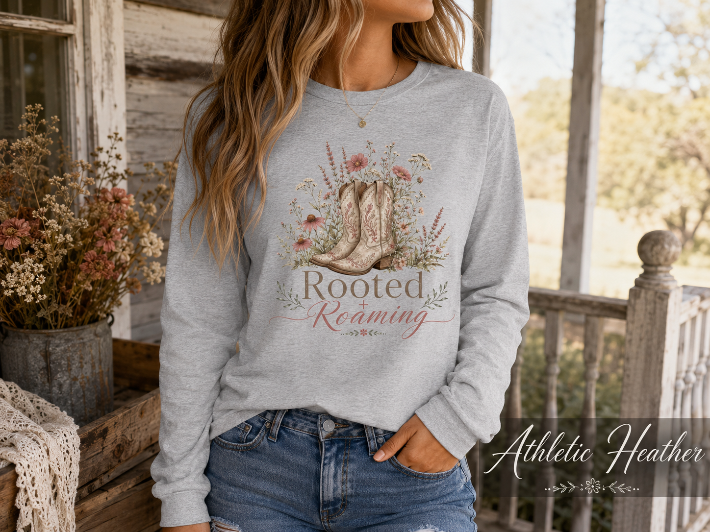 Rooted and Roaming — Heavyweight Long Sleeve Tee