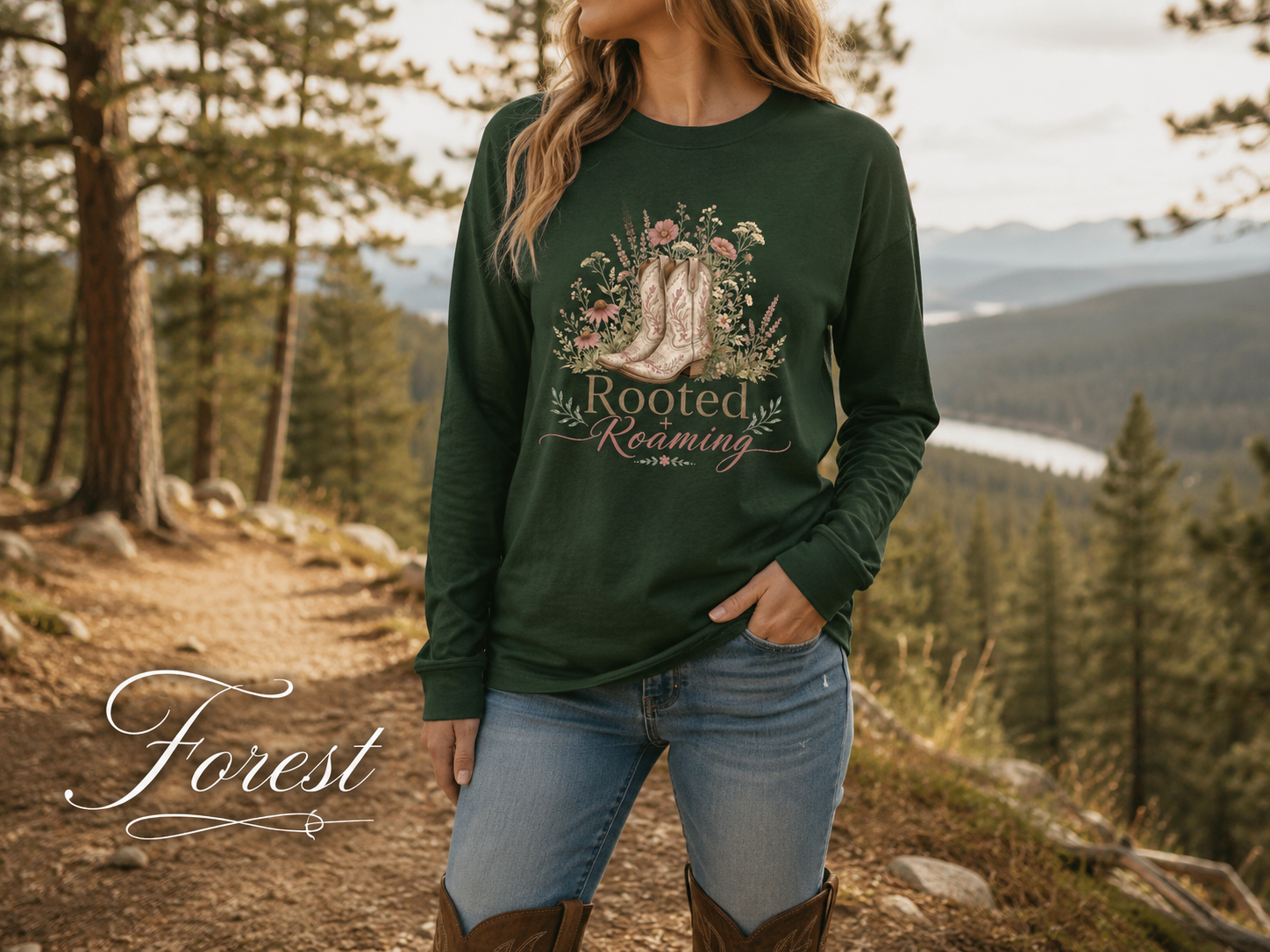 Rooted and Roaming — Heavyweight Long Sleeve Tee