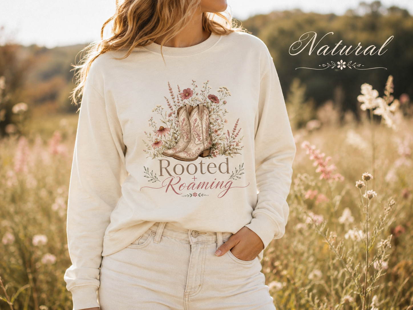 Rooted and Roaming — Heavyweight Long Sleeve Tee