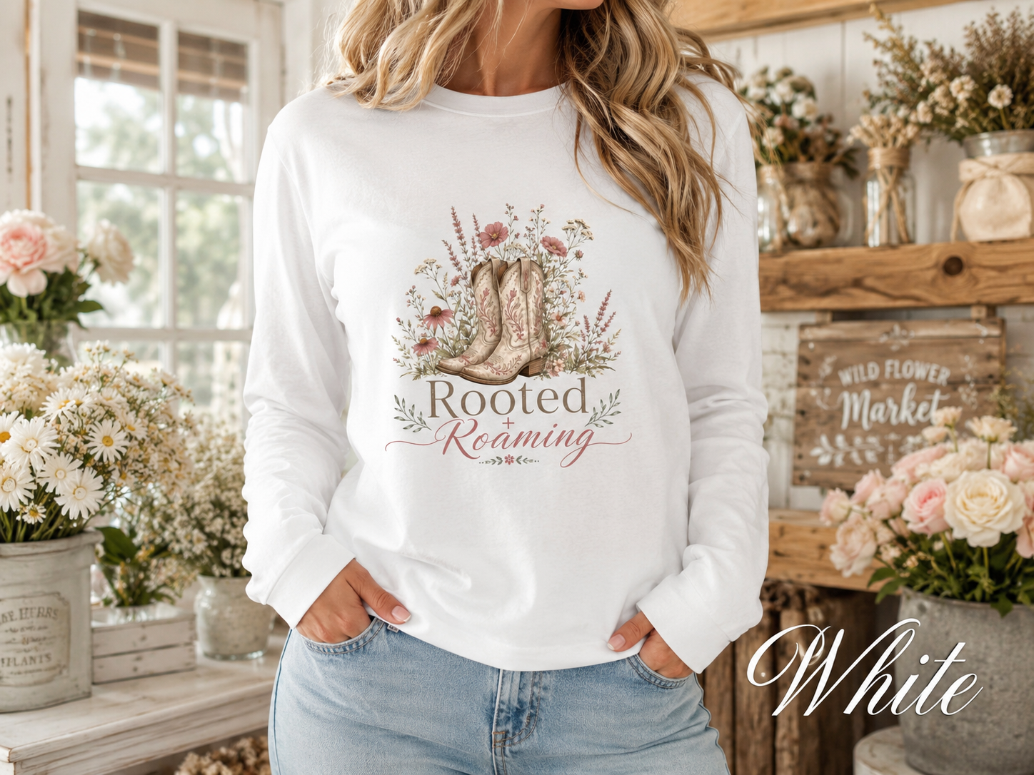 Rooted and Roaming — Heavyweight Long Sleeve Tee