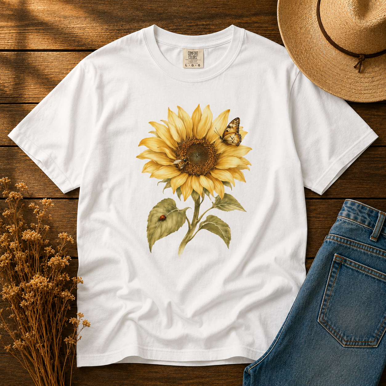 Room for Everyone — The Shared Sunflower Tee