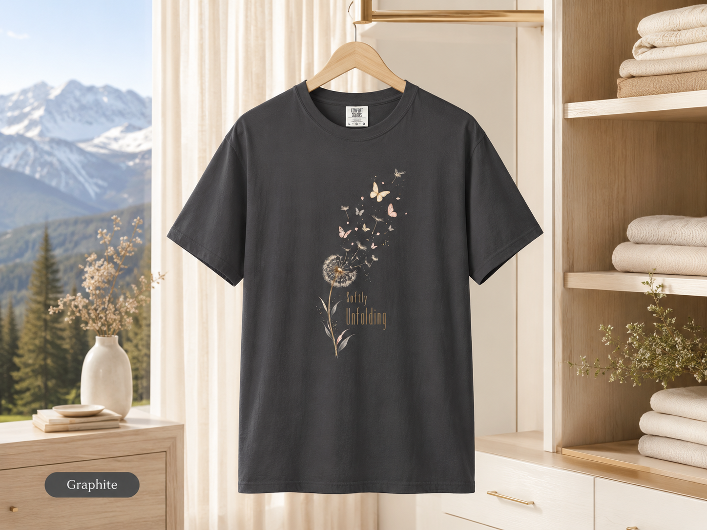 Softly Unfolding Premium Butterfly Tee