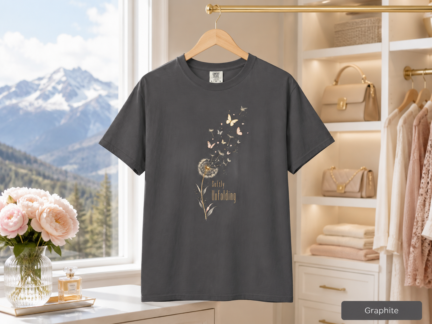Softly Unfolding Premium Butterfly Tee