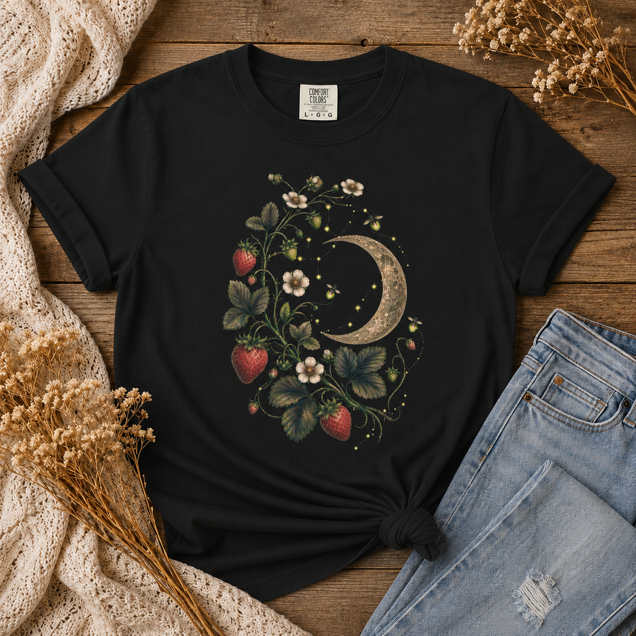 Strawberry Moon Botanical Tee