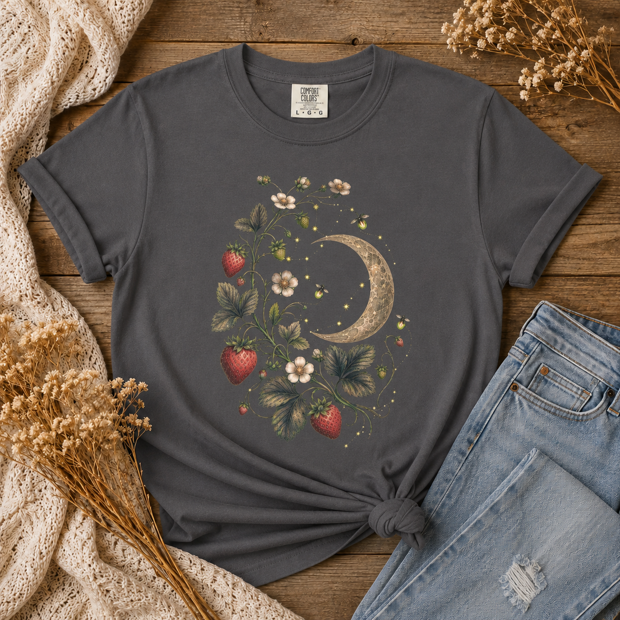Strawberry Moon Botanical Tee