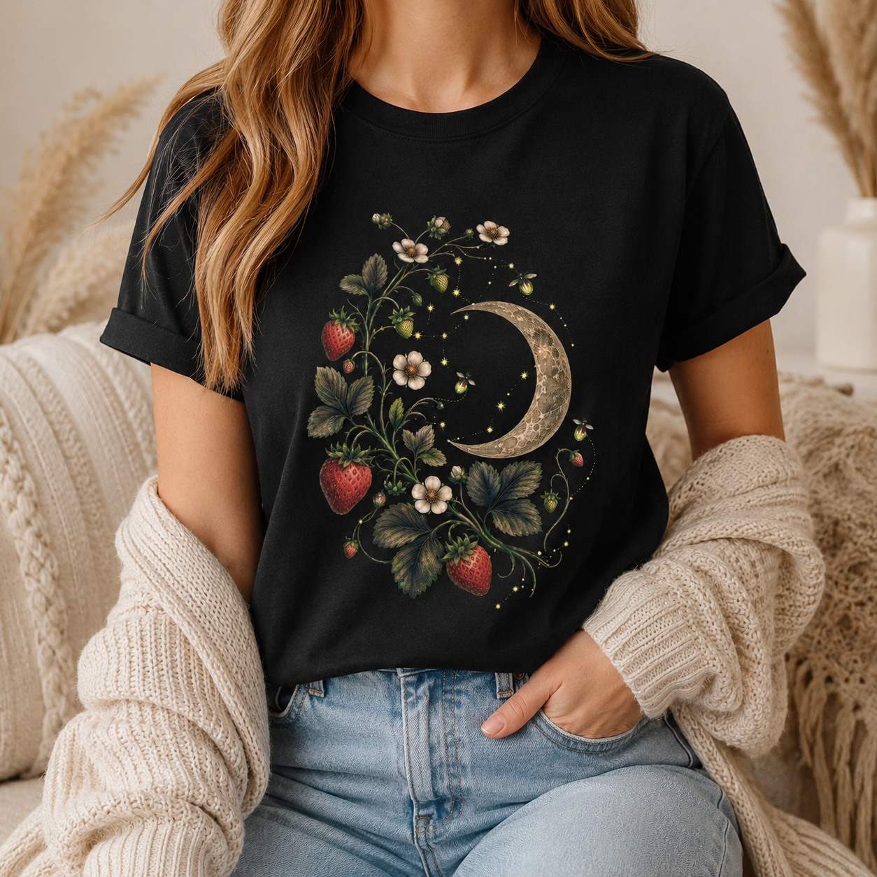 Strawberry Moon Botanical Tee