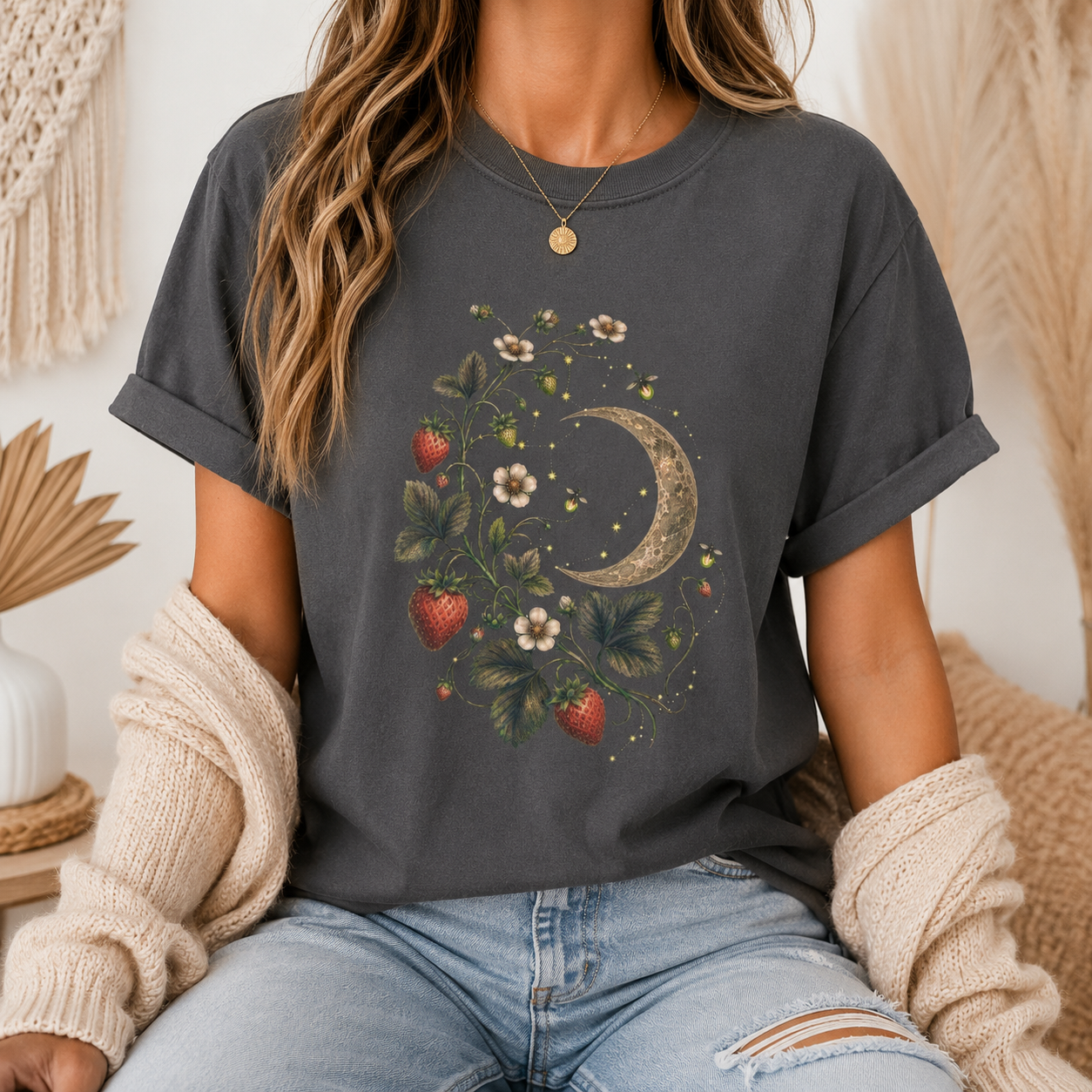 Strawberry Moon Botanical Tee