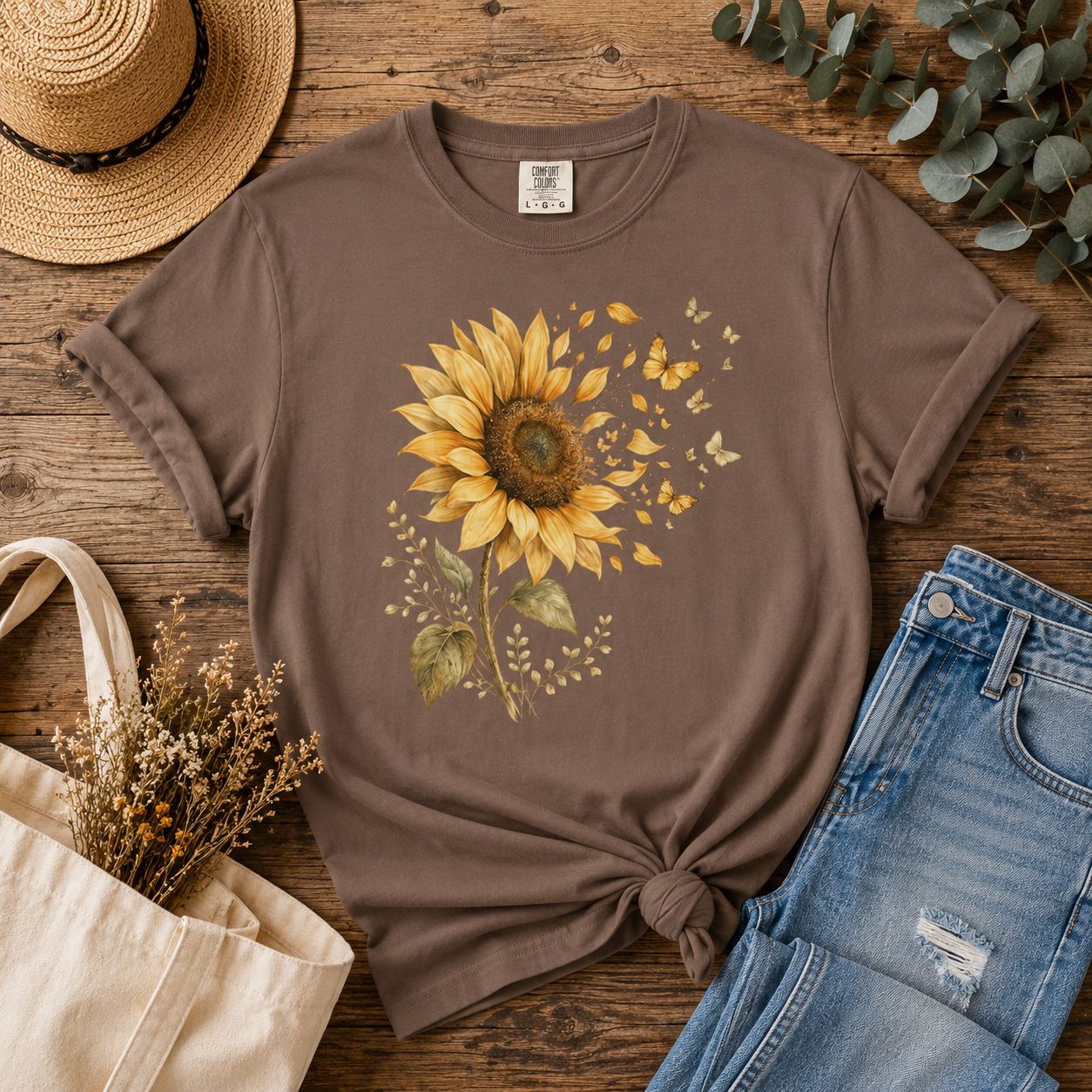 Sunflower Flutter Tee