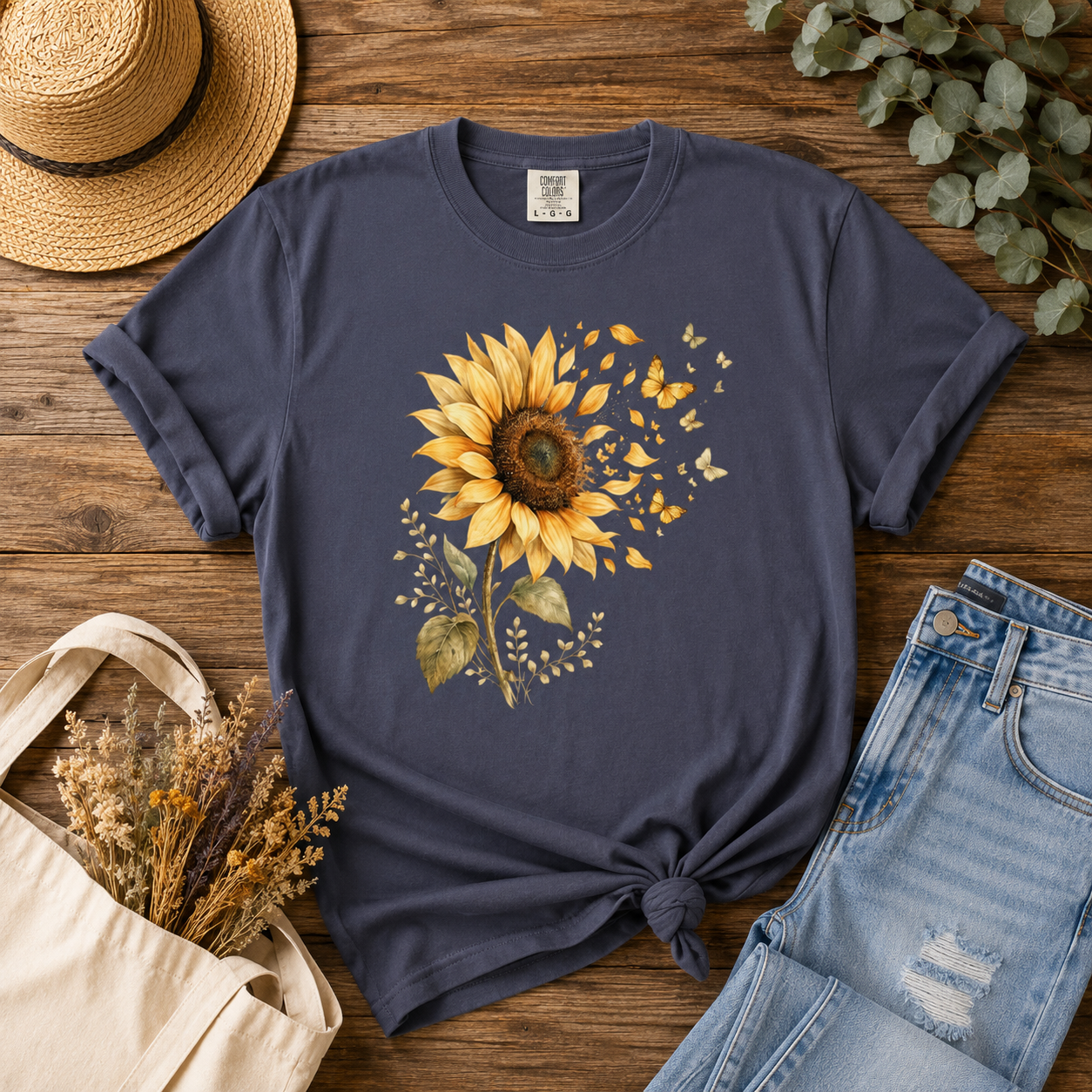 Sunflower Flutter Tee