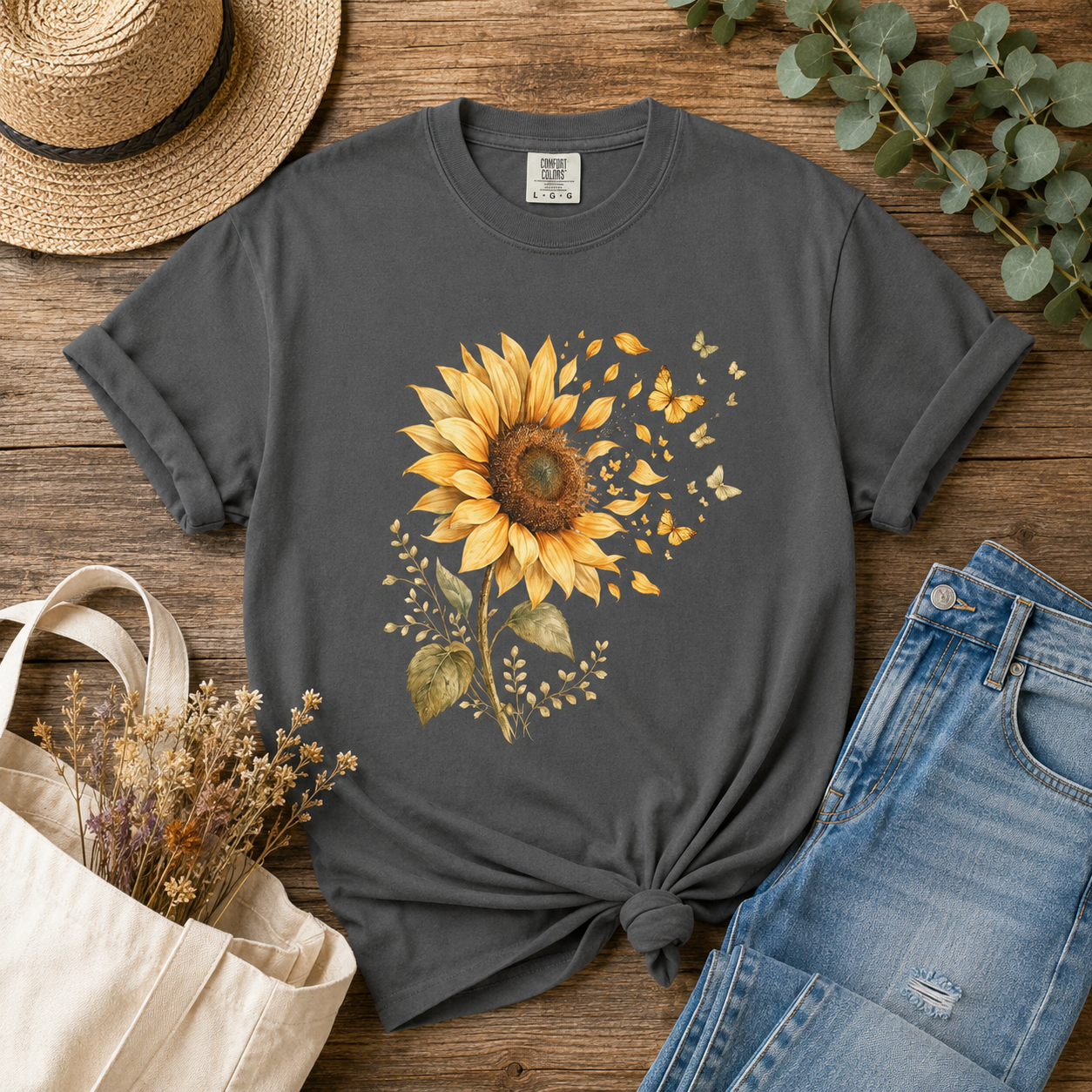 Sunflower Flutter Tee