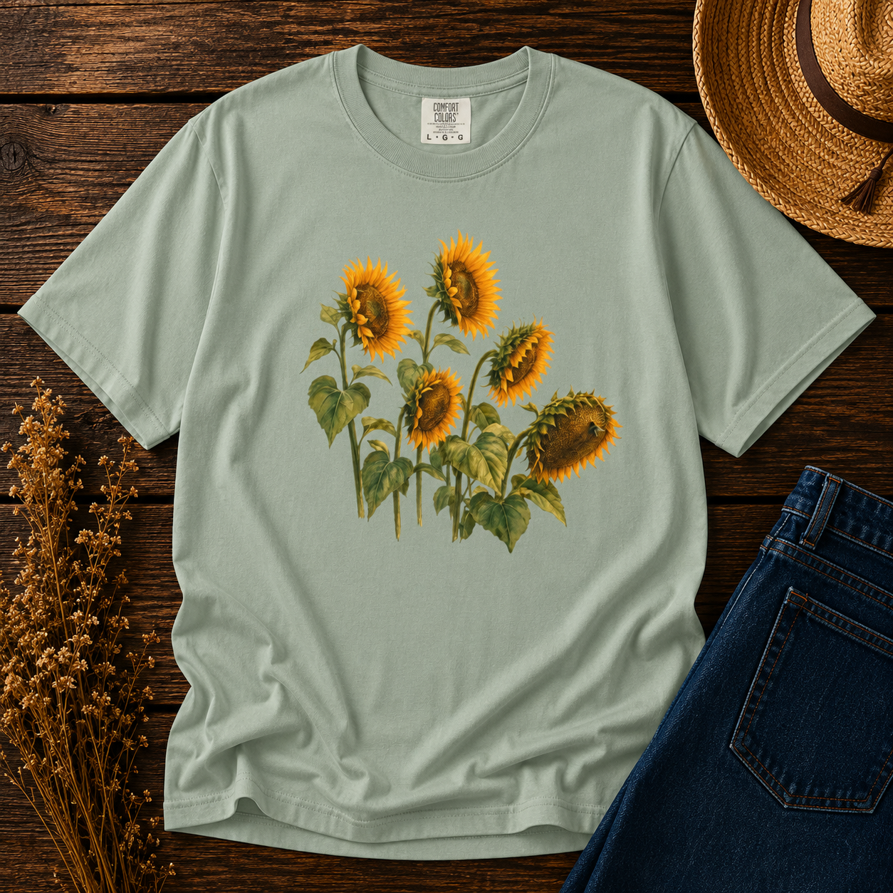 Sunflowers Facing East Tee
