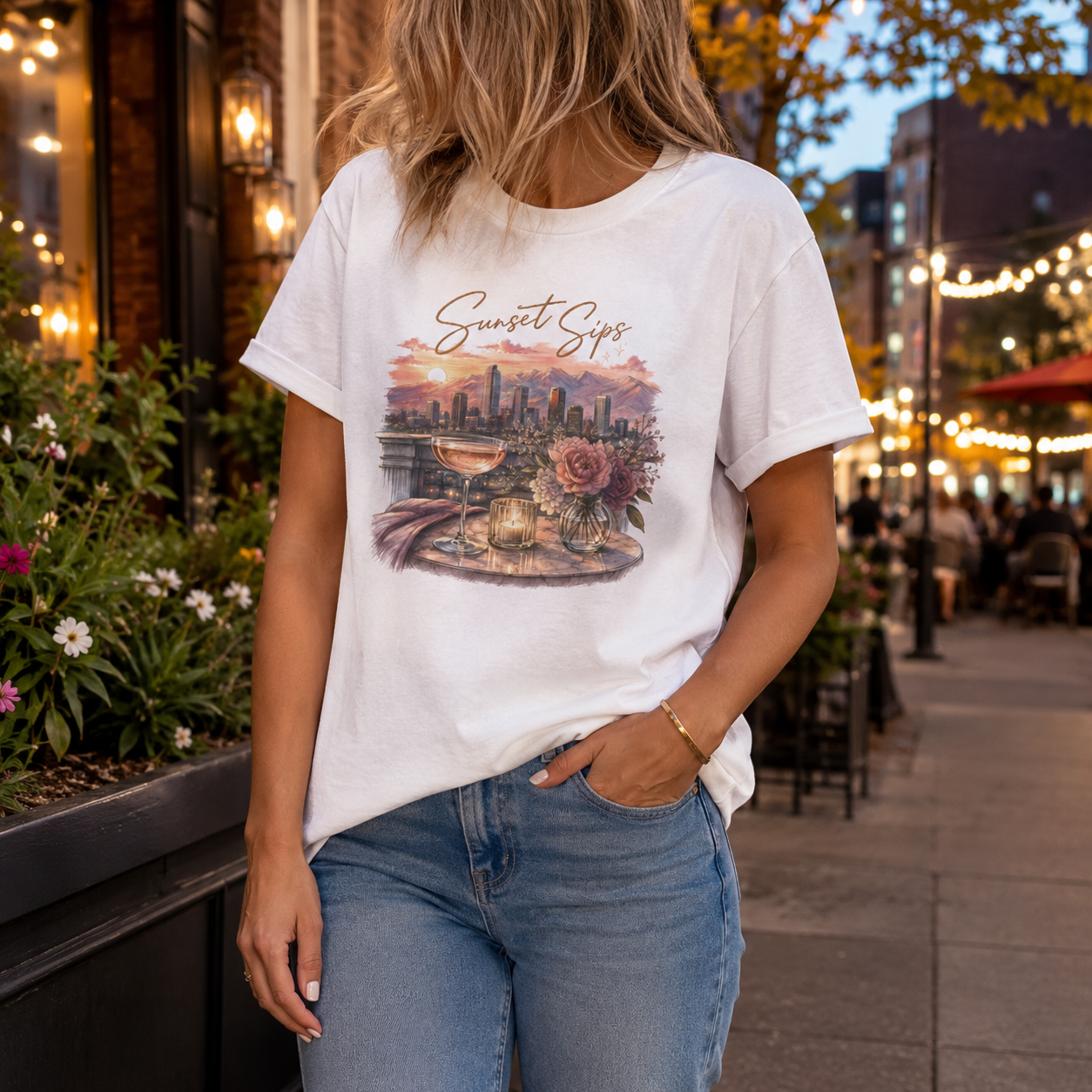 Sunset Sips — Denver Edition Tee