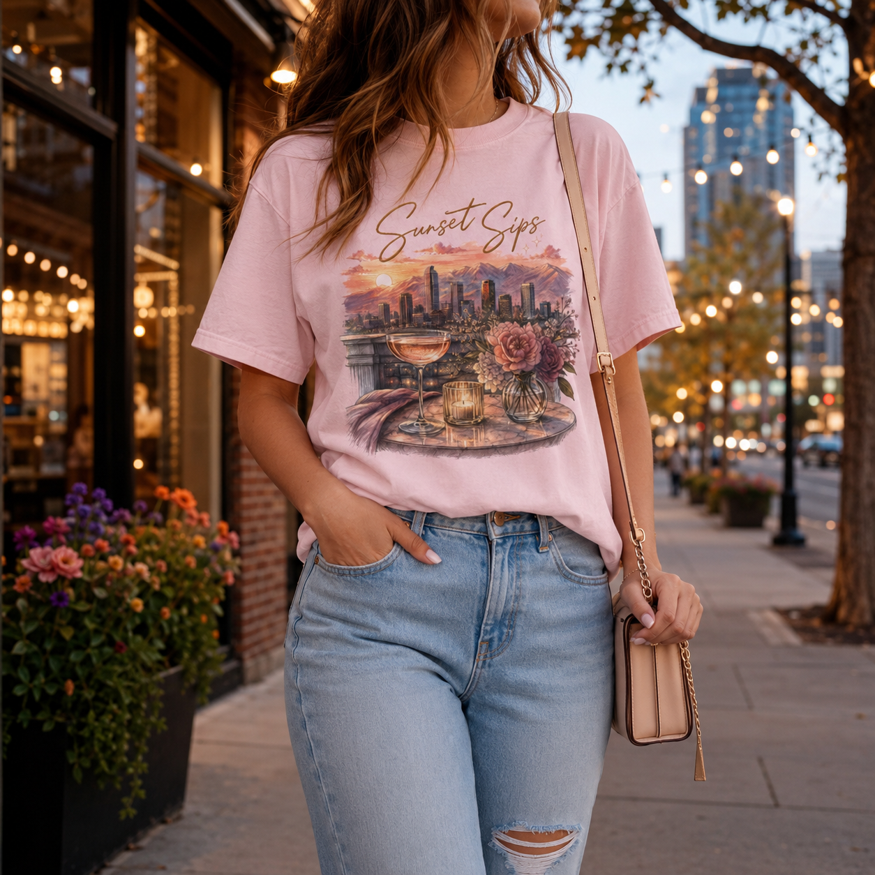 Sunset Sips — Denver Edition Tee