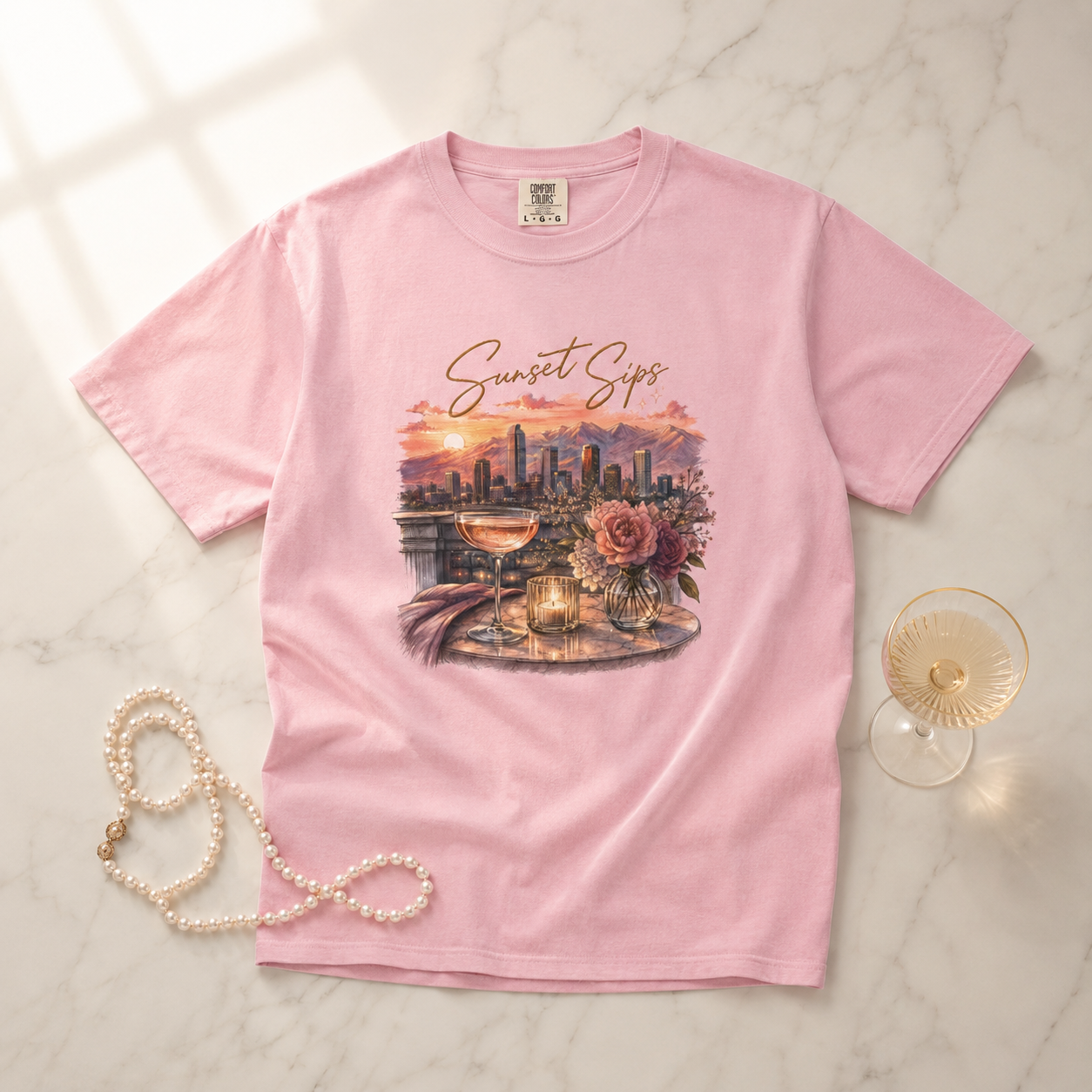 Sunset Sips — Denver Edition Tee