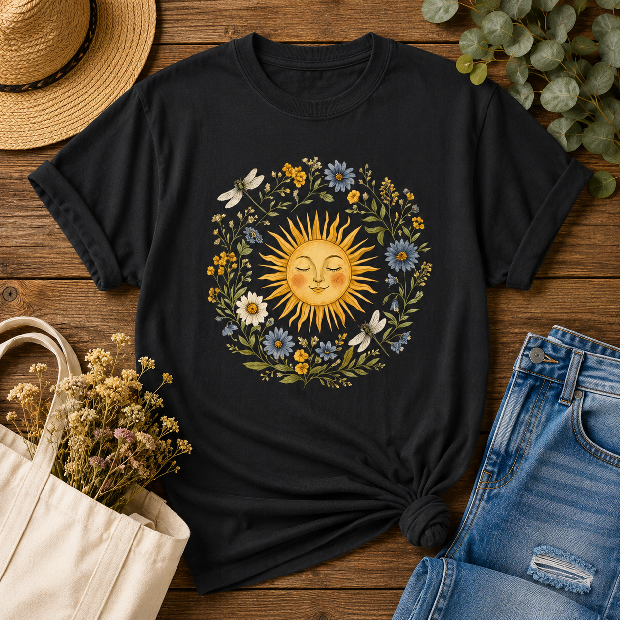 Sunshine Wreath Tee