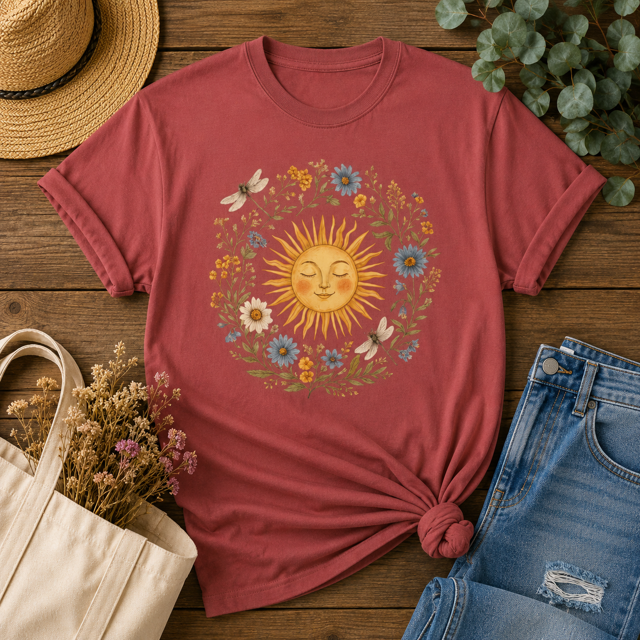 Sunshine Wreath Tee
