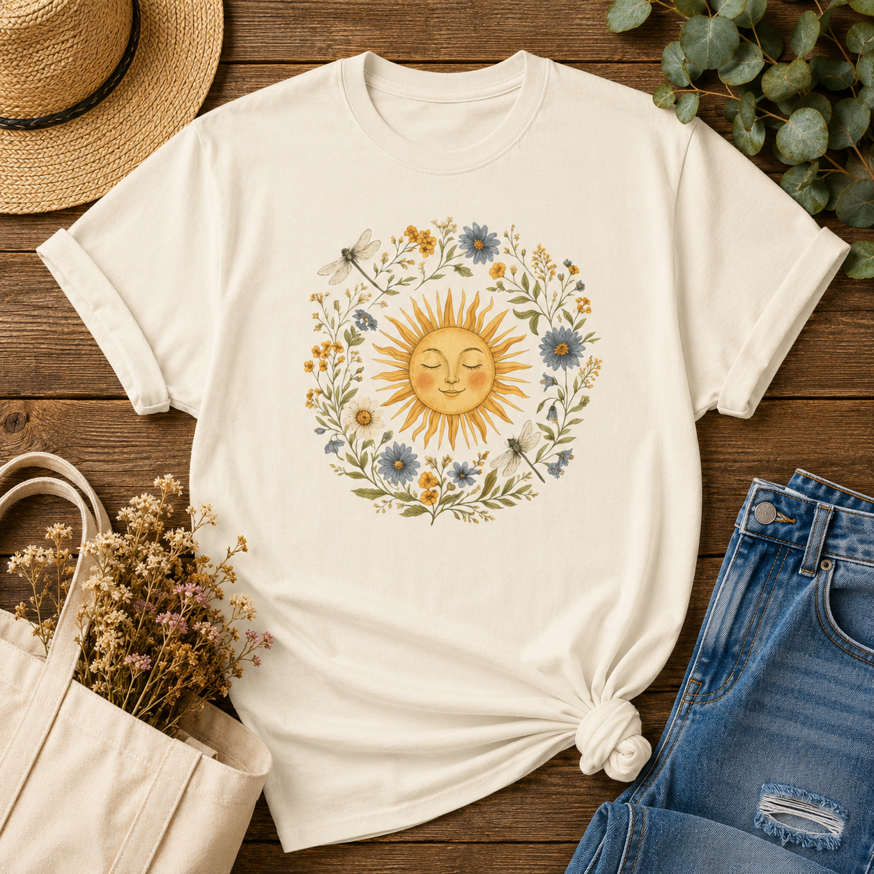 Sunshine Wreath Tee