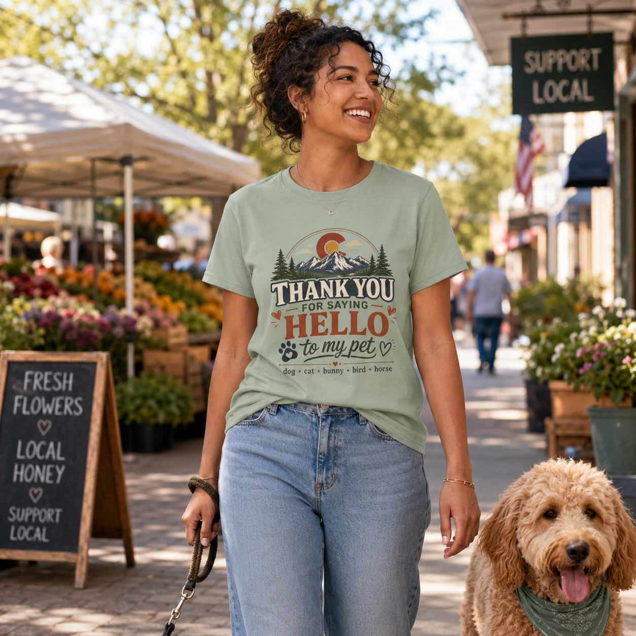 Thank You for Saying Hello to My Pet Comfort Colors T-Shirt