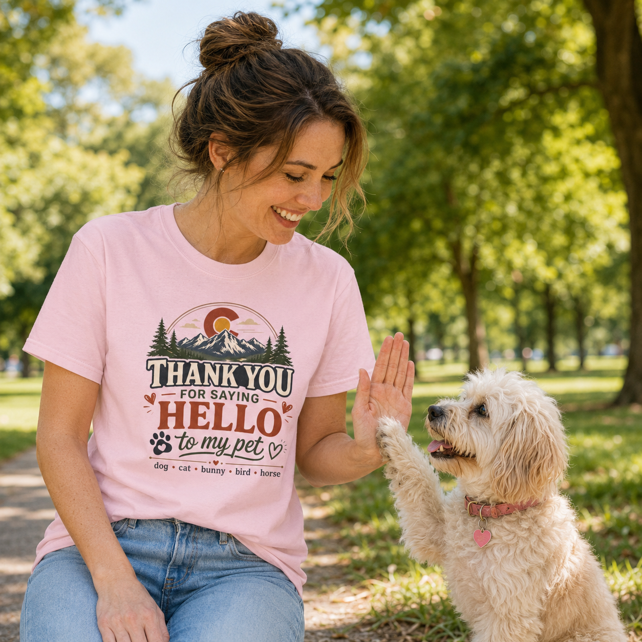 Thank You for Saying Hello to My Pet Comfort Colors T-Shirt